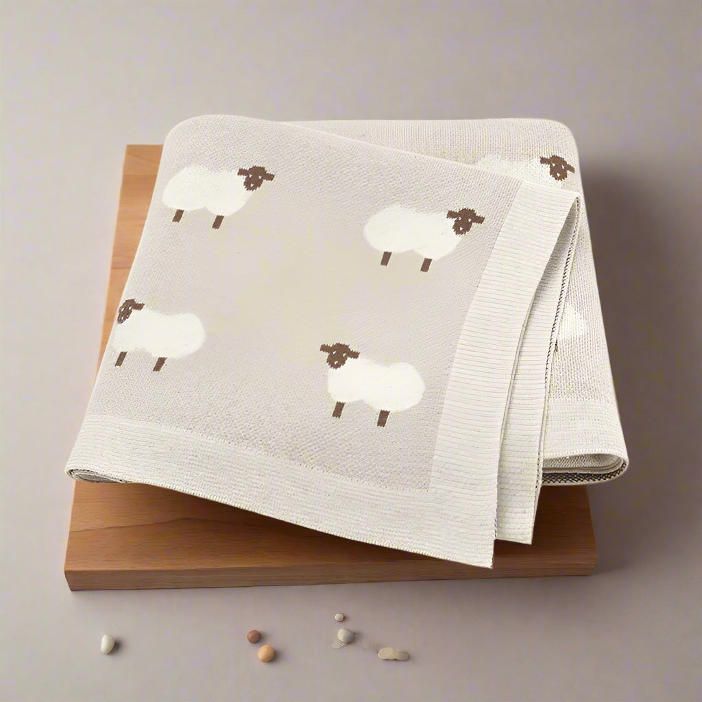 couverture bebe tricotee pour nouveau-né tapis jeu