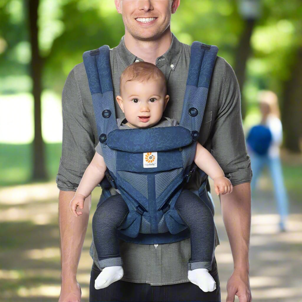 porte bébé breathbabybag bleuprint amour de papa et bébé