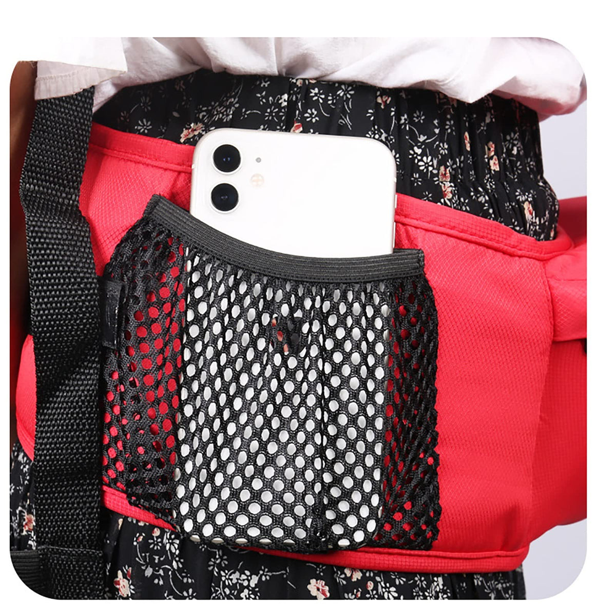kangourou pour bebe multifonctionnel avec poche extérieure pour cellulaire