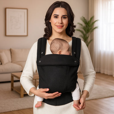porte bébé physiologique pour nouveau-né noir