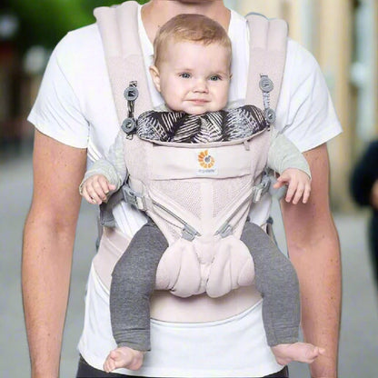 porte bébé rose maille amour de papa