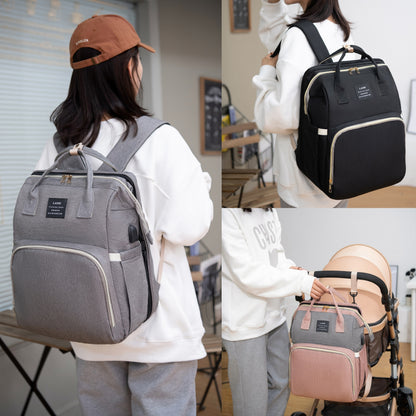 sac à dos à langer pliable en couleurs