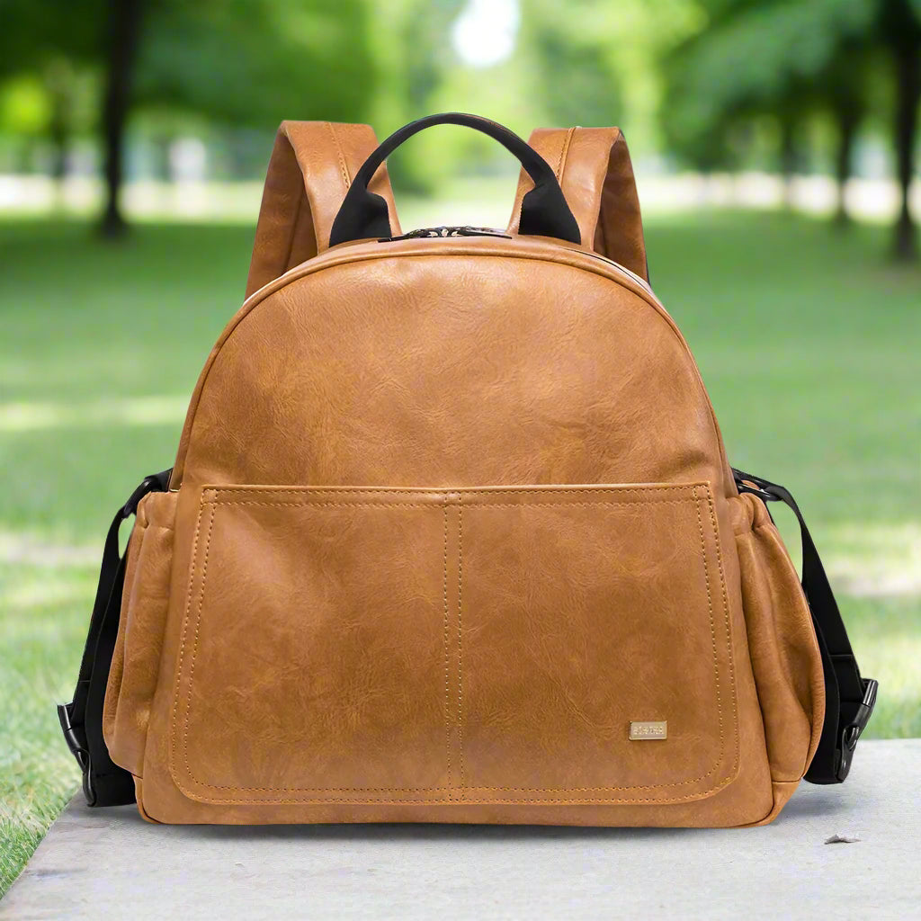 sac à langer à dos rosababybag marron