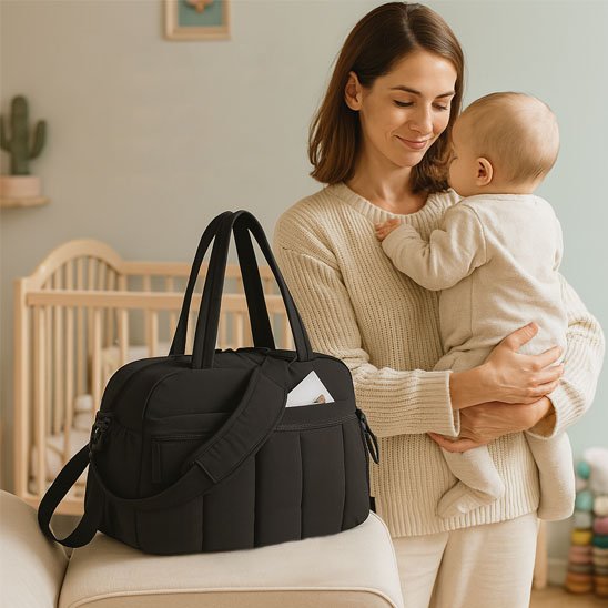 sac a langer élégance pratique noir