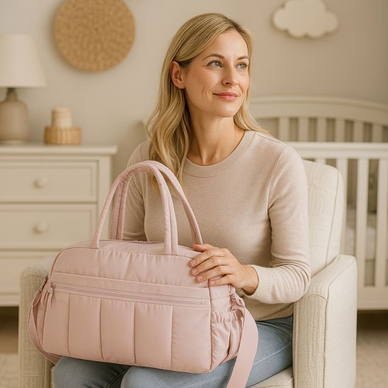 sac a langer élégance pratique rose