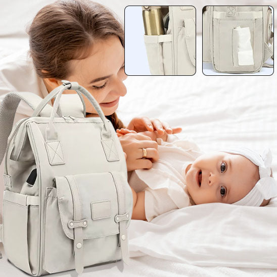 sac à langer multifonctions poches extérieurs 
